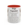 11oz-dogo-argentino-mug-writeup-red 11oz Dogo Argentino Mug, Red, front view