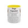 11oz-dogo-argentino-mug-writeup-yellow 11oz Dogo Argentino Mug, Yellow, front view