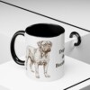 11oz Dogue de Bordeaux Mug, Black, lifestyle photo