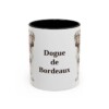 11oz Dogue de Bordeaux Mug, Black, front view