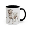 11oz Dogue de Bordeaux Dog Dad Mug, Black, right side view