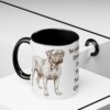 11oz Funny Dogue de Bordeaux Mug, Black, lifestyle photo