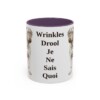 11oz Funny Dogue de Bordeaux Mug, Purple, front view