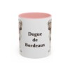 11oz Dogue de Bordeaux Mug, Pink, front view
