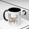 11oz Dorgi Dog Dad Mug, Black, lifestyle photo