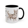 11oz Funny Dorgi Mug, Black, right side view