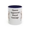 11oz Funny Dorgi Mug, Navy, front view