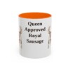 11oz Funny Dorgi Mug, Orange, front view
