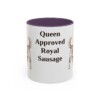 11oz Funny Dorgi Mug, Purple, front view