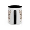 11oz Dorgi Latin Mug, Black, back view