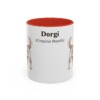 11oz Dorgi Latin Mug, Red, front view