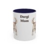 11oz Dorgi Dog Mom Mug, Navy, front view