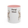 11oz Dorgi Dog Mom Mug, Pink, front view
