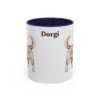 11oz Dorgi Mug, Navy, front view