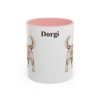 11oz Dorgi Mug, Pink, front view