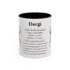 11oz Dorgi Mug, Black, front view