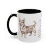 11oz Dorgi Mug, Black, left side view