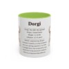 11oz Dorgi Mug, Light Green, front view