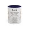 11oz Dorgi Mug, Navy, front view