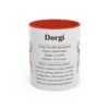 11oz Dorgi Mug, Red, front view