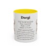 11oz Dorgi Mug, Yellow, front view