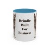 11oz Funny Dutch Shepherd Mug, Light Blue, front view