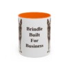 11oz Funny Dutch Shepherd Mug, Orange, front view