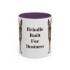 11oz Funny Dutch Shepherd Mug, Purple, front view