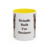 11oz Funny Dutch Shepherd Mug, Yellow, front view