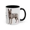 11oz Dutch Shepherd Latin Mug, Black, right side view