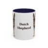 11oz Dutch Shepherd Mug, Navy, front view