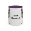 11oz Dutch Shepherd Mug, Purple, front view