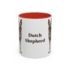11oz Dutch Shepherd Mug, Red, front view
