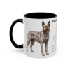 11oz Dutch Shepherd Mug, Black, left side view