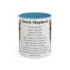 11oz Dutch Shepherd Mug, Light Blue, front view