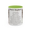 11oz Dutch Shepherd Mug, Light Green, front view