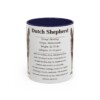 11oz Dutch Shepherd Mug, Navy, front view