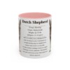 11oz Dutch Shepherd Mug, Pink, front view