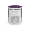 11oz Dutch Shepherd Mug, Purple, front view