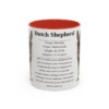 11oz Dutch Shepherd Mug, Red, front view