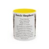 11oz Dutch Shepherd Mug, Yellow, front view