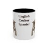 11oz English Cocker Spaniel Mug, Black, front view