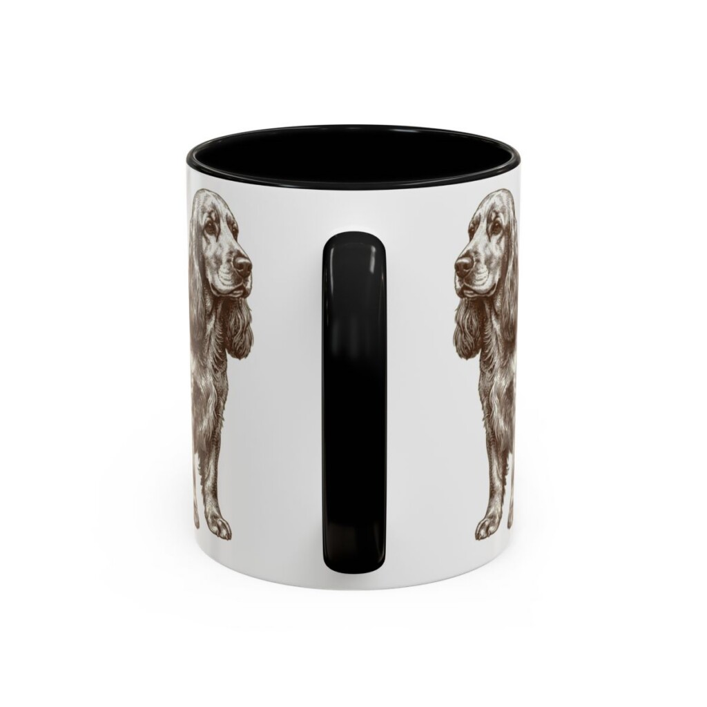 11oz-english-cocker-spaniel-mug-humor-black-back 11oz Funny English Cocker Spaniel Mug, Black, back view