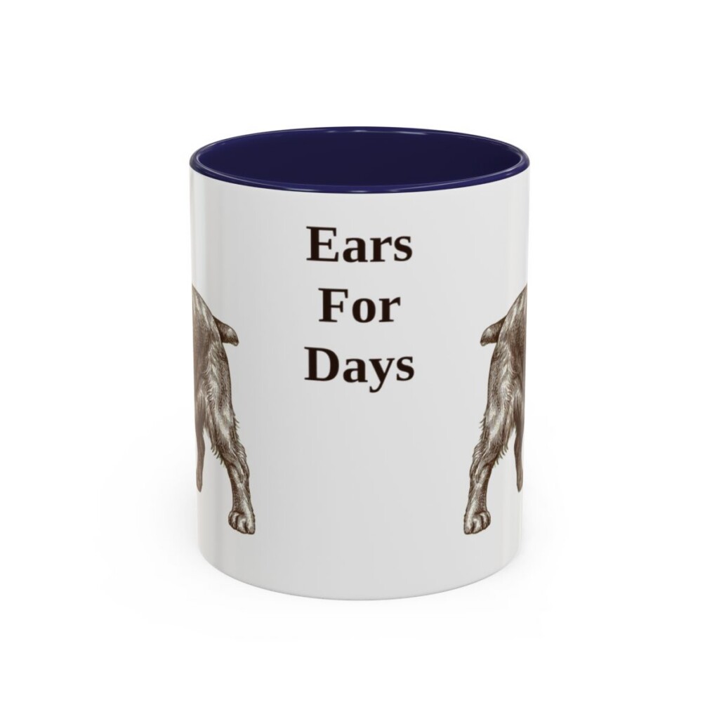 11oz-english-cocker-spaniel-mug-humor-navy 11oz Funny English Cocker Spaniel Mug, Navy, front view