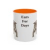 11oz-english-cocker-spaniel-mug-humor-orange 11oz Funny English Cocker Spaniel Mug, Orange, front view