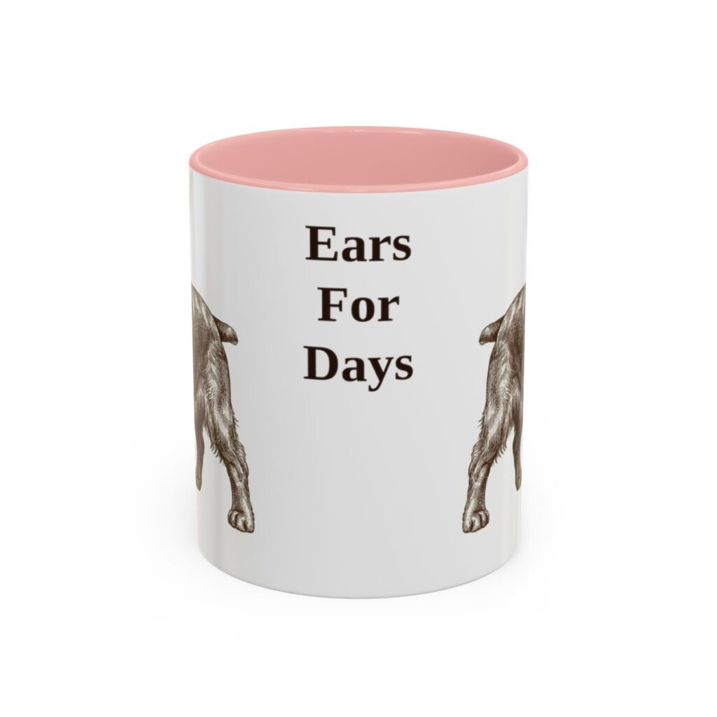 11oz-english-cocker-spaniel-mug-humor-pink 11oz Funny English Cocker Spaniel Mug, Pink, front view