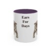 11oz-english-cocker-spaniel-mug-humor-purple 11oz Funny English Cocker Spaniel Mug, Purple, front view