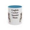 11oz-english-cocker-spaniel-mug-mom-light-blue 11oz English Cocker Spaniel Dog Mom Mug, Light Blue, front view