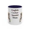 11oz-english-cocker-spaniel-mug-mom-navy 11oz English Cocker Spaniel Dog Mom Mug, Navy, front view