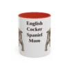 11oz-english-cocker-spaniel-mug-mom-red 11oz English Cocker Spaniel Dog Mom Mug, Red, front view